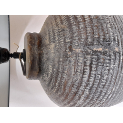 Lampa ceramiczna Rustykalna z abażurem 70cm